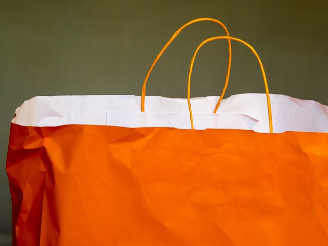 oranžová nákupní taška